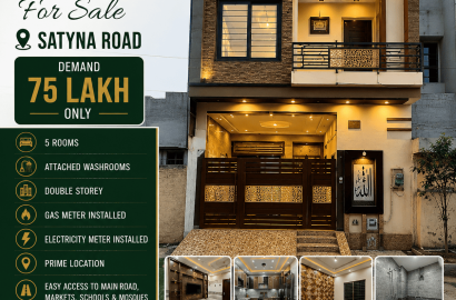 3 Marla House for Sale on Satyana Road Faisalabad