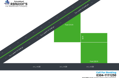 Exceptional Commercial Land for Sale - 22 Kanal on Main Lahore to Sheikhpura Road shakot